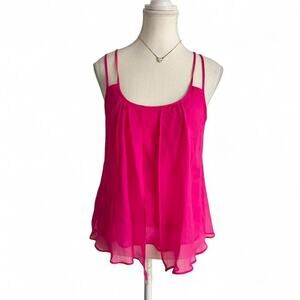 Aaiko Vintage Chifon Pink 100% Silk Going Out Fairy Core Size XS